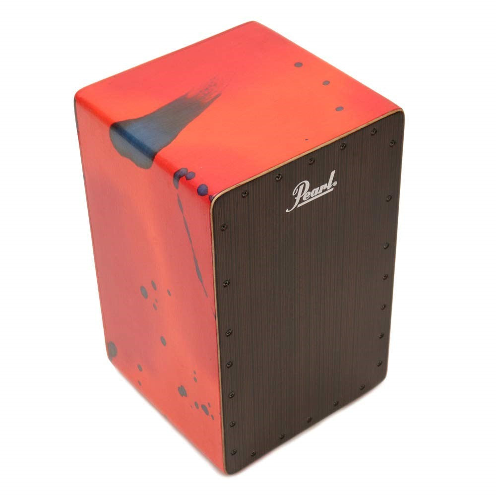 Pearl PBC120B Primero Cajon, Abstract Red |  PEARL |  PERCUSSION-CAJON |  Zoso Music
