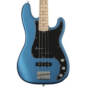 Fender American Performer Precision Bass Guitar, Maple FB, Satin Lake Placid Blue