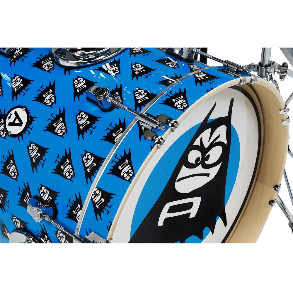DW PDP Ricky Fitness' The Aquabats! Super Kit! 4-pc Drums - Cyan Blue