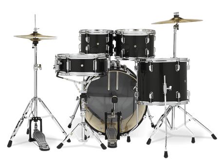 DW PDP Center Stage 5-pc Complete Drum Kit with Hardware, Stool & Cymbals - Iridescent Black Sparkle