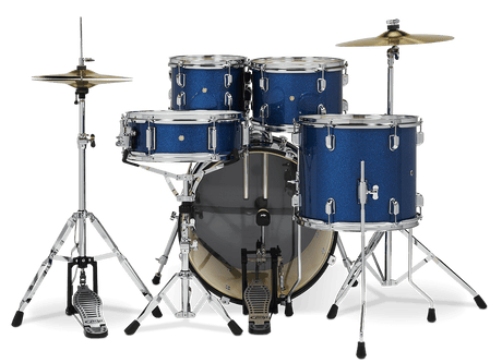 DW PDP Center Stage 5-pc Complete Drum Kit with Hardware, Stool & Cymbals - Royal Blue Sparkle |  PDP |  DRUM-ACOUSTIC |  Zoso Music