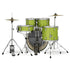 DW PDP Center Stage 5-pc Complete Drum Kit with Hardware, Stool & Cymbals - Electric Green Sparkle |  PDP |  DRUM-ACOUSTIC |  Zoso Music