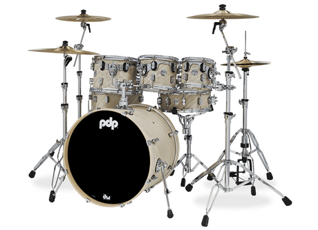 DW PDP Concept Maple 7-pc Drum Kit with Hardware - Twisted Ivory |  PDP |  DRUM-ACOUSTIC |  Zoso Music