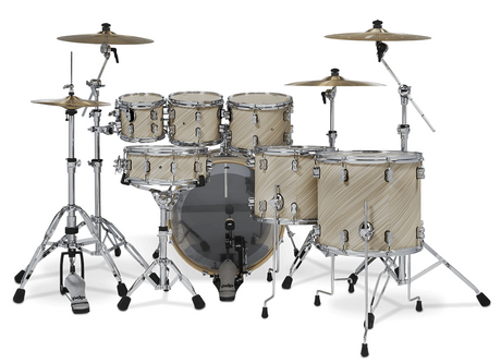 DW PDP Concept Maple 7-pc Drum Kit with Hardware - Twisted Ivory