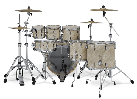 DW PDP Concept Maple 7-pc Drum Kit with Hardware - Twisted Ivory |  PDP |  DRUM-ACOUSTIC |  Zoso Music