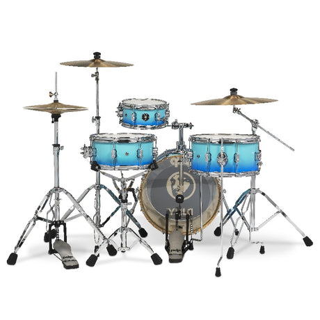 DW PDP Daru Jones New Yorker II 4-pc Shell Pack - Blue Fade Lacquer