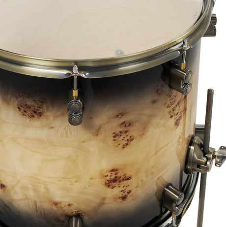 DW PDP 2023 LTD 5-pc Drum Kit with Hardware - Mapa Burl to Black Burst Lacquer |  PDP |  DRUM-ACOUSTIC |  Zoso Music