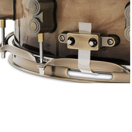DW PDP 2023 LTD Snare Drum - Mapa Burl to Black Burst Lacquer |  PDP |  DRUM-SNARE DRUM |  Zoso Music
