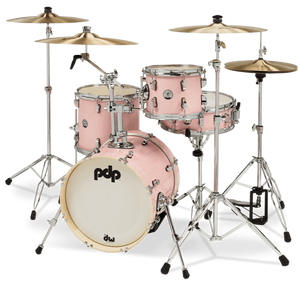 DW PDP New Yorker 4-pc Drums with 16" Bass Drum - Pale Rose Sparkle | Zoso Music Sdn Bhd