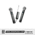 Phenyx Pro PDP-2-2H Dual Digital Portable Wireless Microphone System - 900MHz