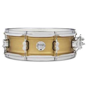 DW PDP Concept Metal 5x14" 1mm Brass Snare Drum, Natural Satin Brushed Brass | Zoso Music Sdn Bhd