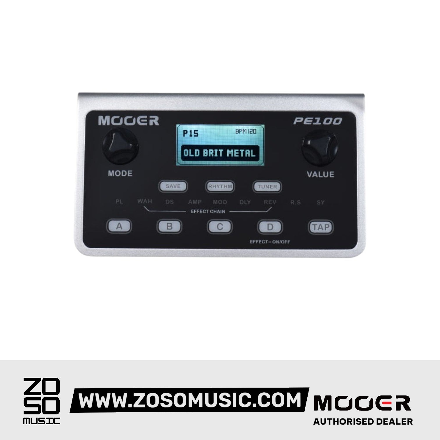 Mooer PE100 Portable Multi-Effects Pedal | Zoso Music Sdn Bhd
