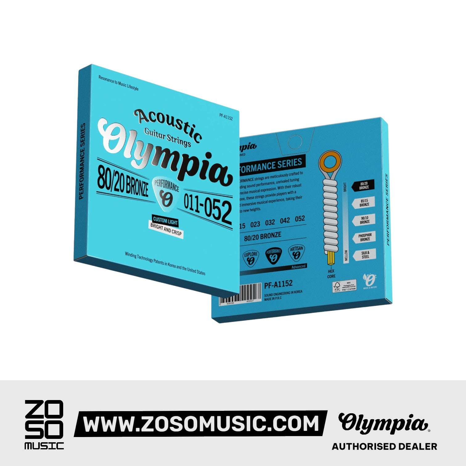 Olympia PF-A1152P Acoustic Guitar String set