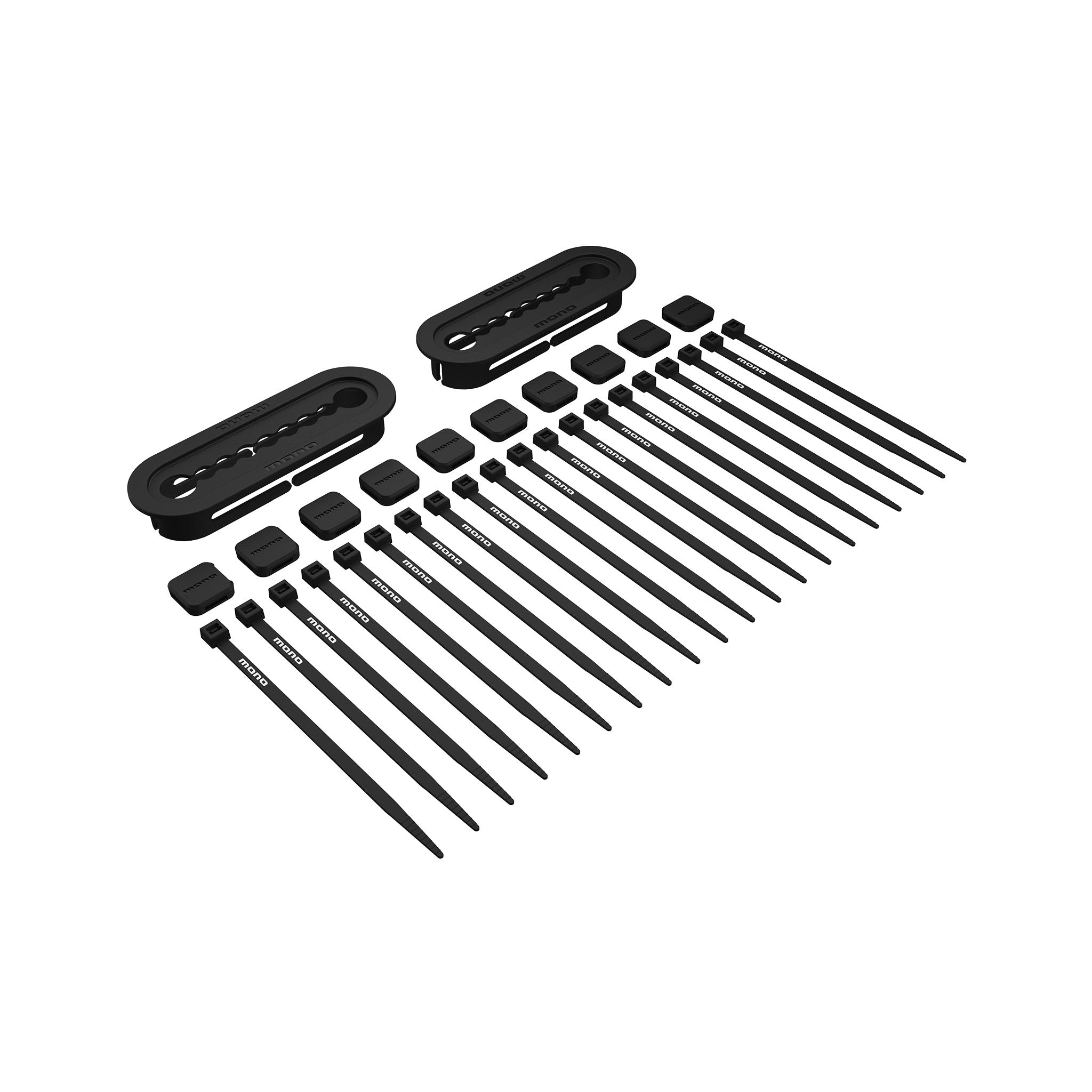 MONO Pedalboard Accessories Kit, Black - ZOSO MUSIC