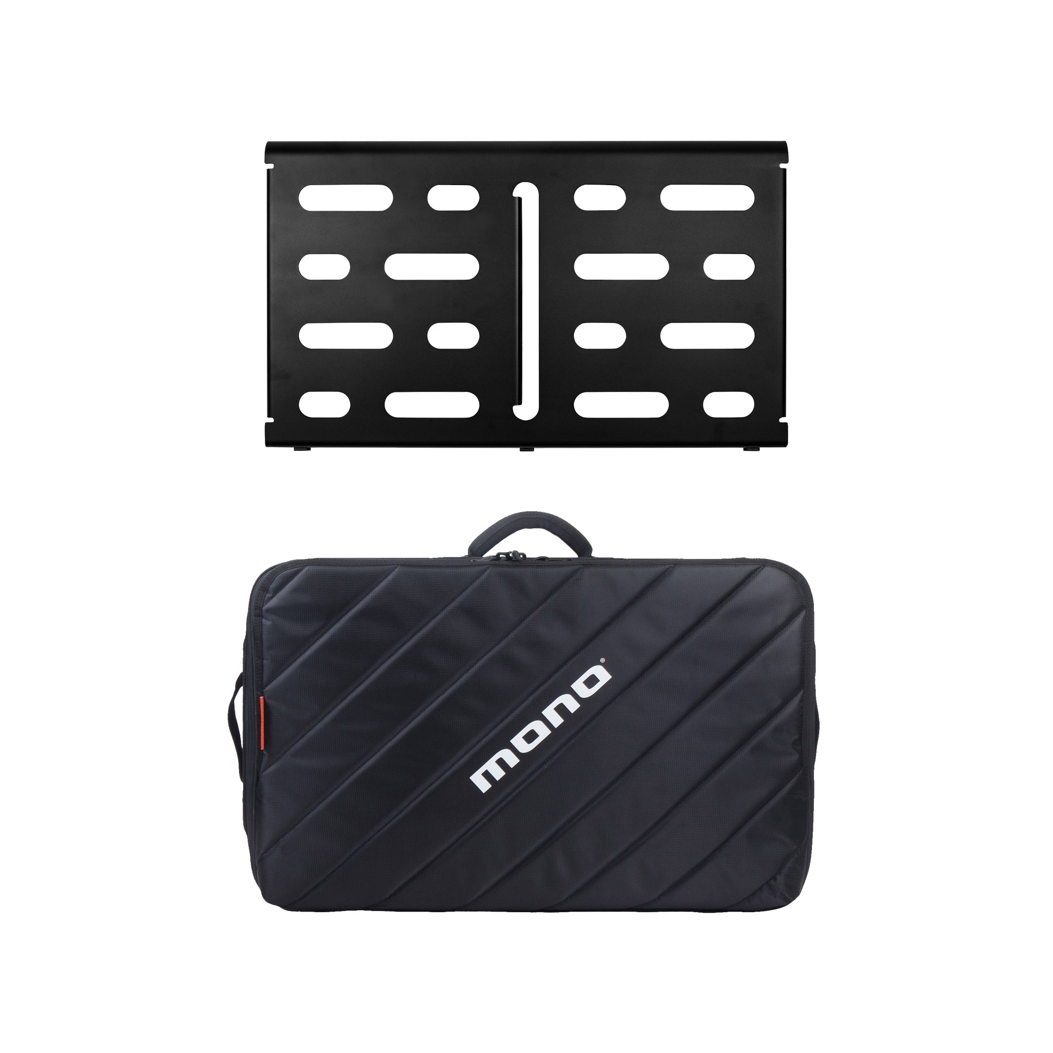 MONO Pedalboard Medium, Black and Tour Accessory Case 2.0, Black - ZOSO MUSIC