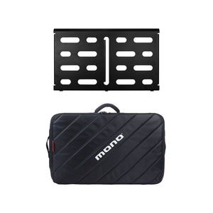MONO Pedalboard Medium, Black and Tour Accessory Case 2.0, Black - ZOSO MUSIC