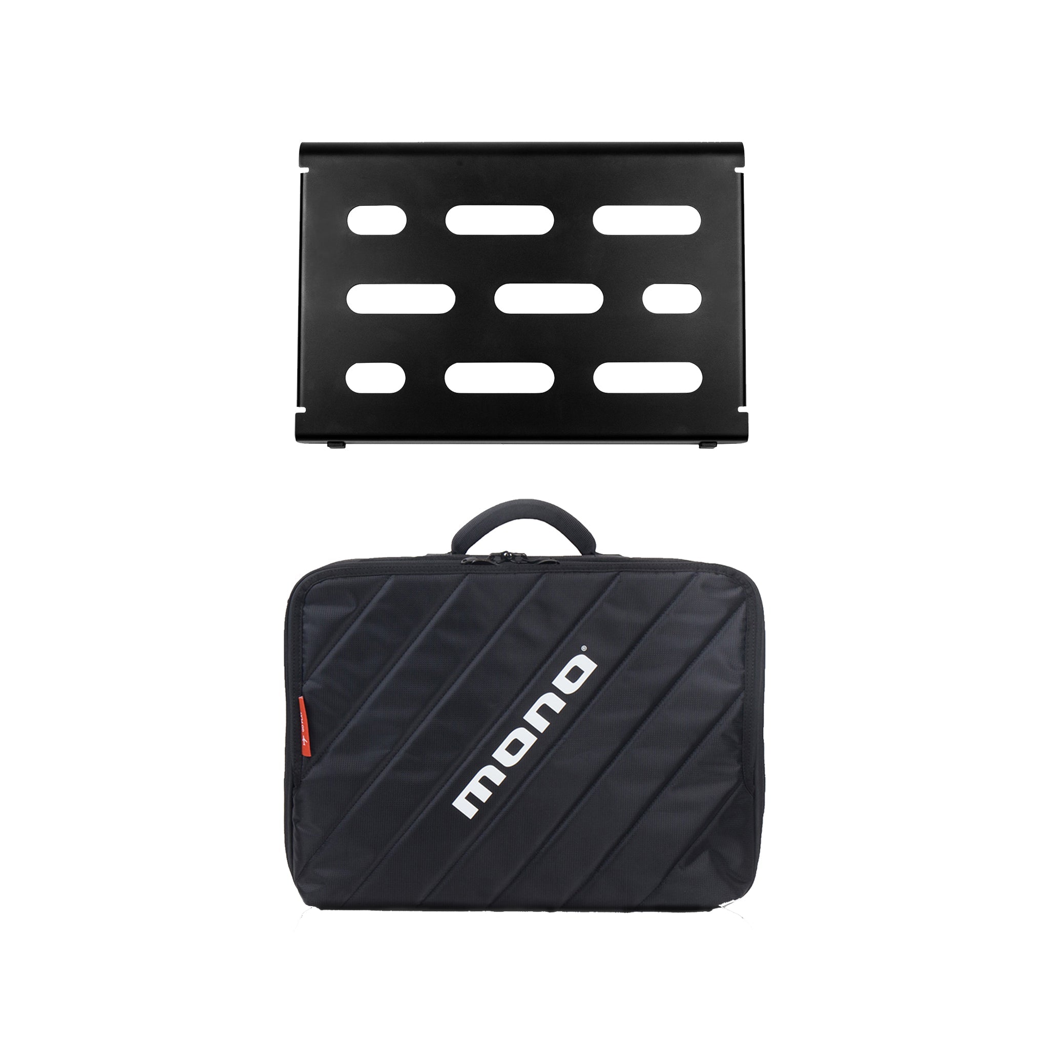 MONO Pedalboard Small, Black and Club Accessory Case 2.0, Black - ZOSO MUSIC