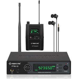 Phenyx Pro Best Budget Wireless PTM-10 Stereo Wireless in Ear Monitor System Bodypack Receiver | Zoso Music Sdn Bhd