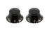 ALLPARTS PK-0140-023 Vintage Style Bell Knobs - Black (Pack of 2) | Zoso Music Sdn Bhd