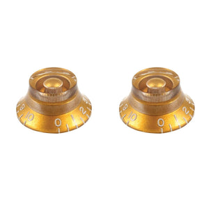 ALLPARTS PK-0140-032 Vintage Style Bell Knobs - Gold (Pack of 2) | Zoso Music Sdn Bhd