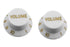 ALLPARTS PK-0154-025 Volume Knobs for Stratocaster - White (Pack of 2)  | Zoso Music Sdn Bhd