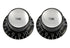 ALLPARTS PK-0182-023 Tone Reflector Knobs - Black with Silver (Pack of 2) | Zoso Music Sdn Bhd