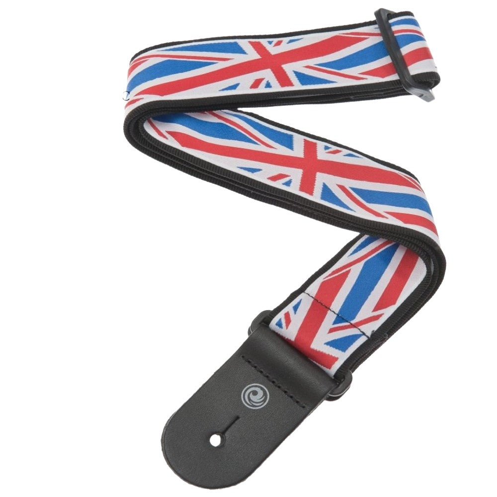 D’addario 50a11 Nylon Woven Guitar Strap, Union Jack | Zoso Music Sdn Bhd