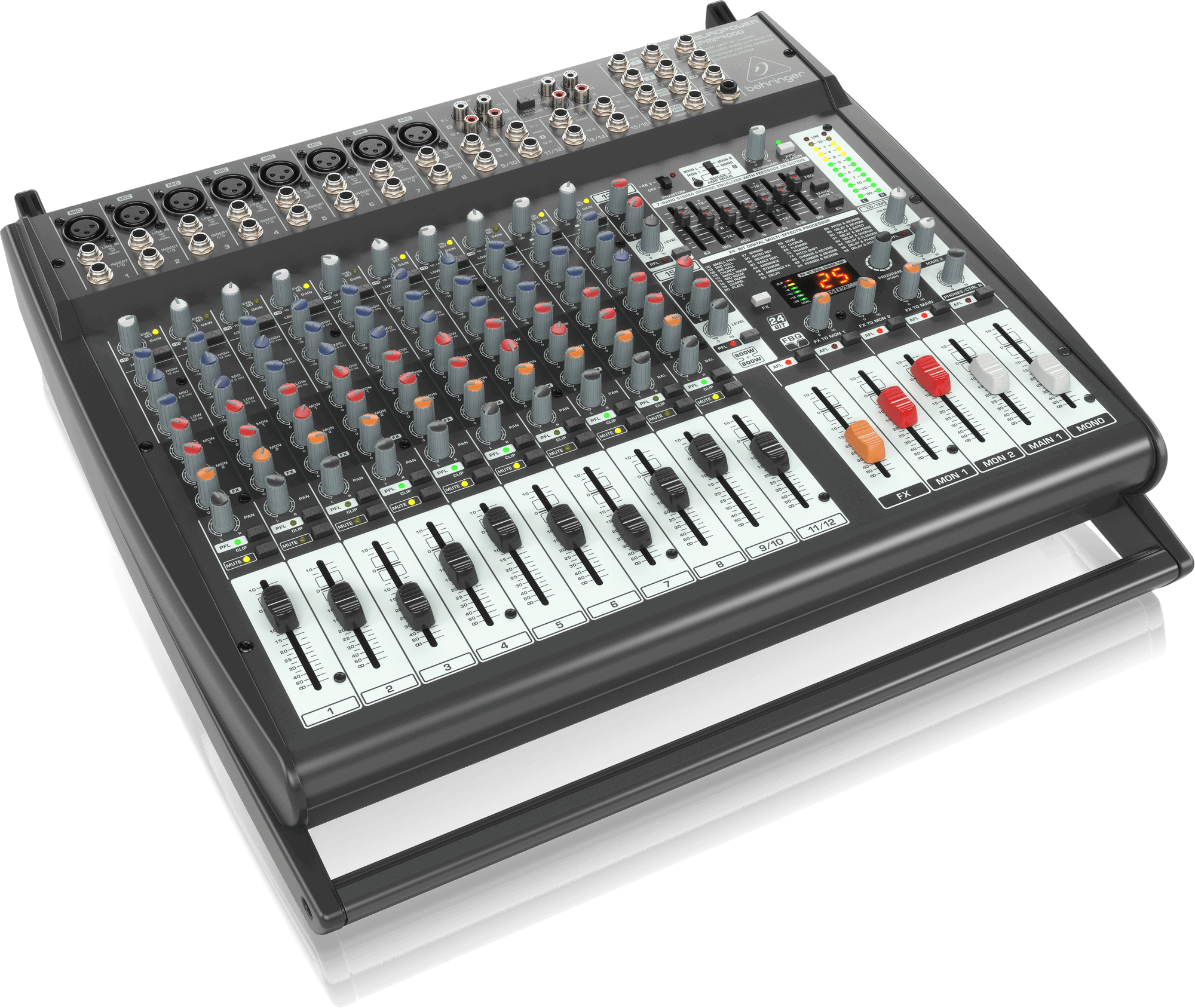 Behringer Europower PMP4000 16-channel 1600-Watt Powered Mixer (PMP-4000) | BEHRINGER , Zoso Music