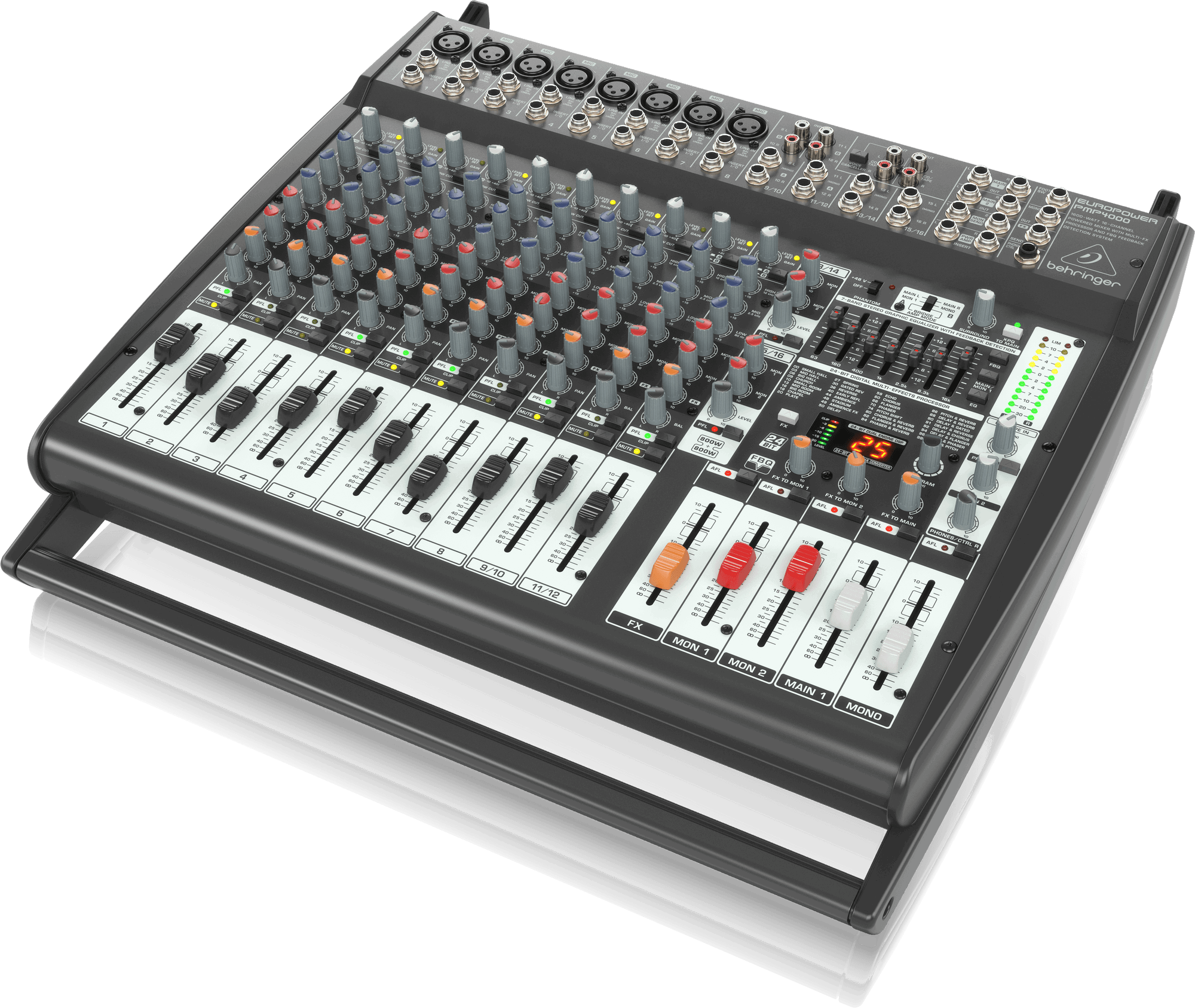 Behringer Europower PMP4000 16-channel 1600-Watt Powered Mixer (PMP-4000) | BEHRINGER , Zoso Music