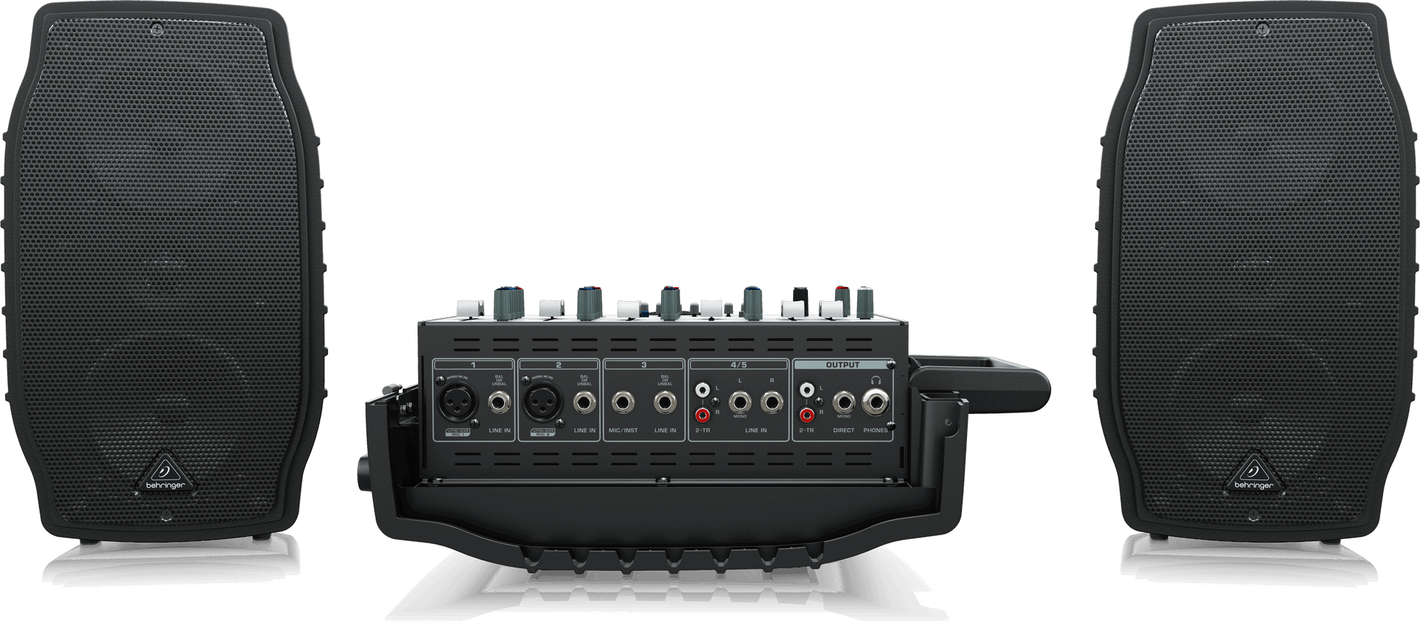Behringer Europort PPA200 200-Watt Powered Mixer with FREE Microphone and Cable (PPA-200) | BEHRINGER , Zoso Music