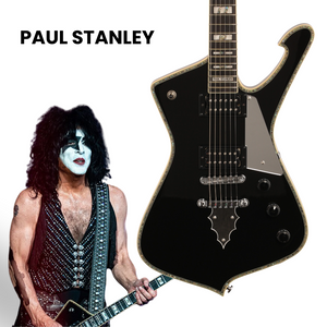 Ibanez PS120-BK Paul Stanley Signature PS Series Electric Guitar, Black |  IBANEZ |  ELECTRIC GUITAR |  Zoso Music