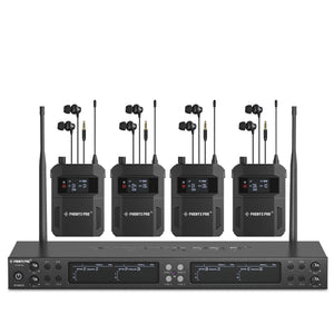 Phenyx Pro PTM-33-4B UHF Mono Wireless In-Ear Monitor System with 4 Bodypacks | Zoso Music Sdn Bhd
