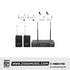 Phenyx Pro PTU-71-2B Dual UHF Wireless Microphone System with 2 Bodypacks | Zoso Music Sdn Bhd