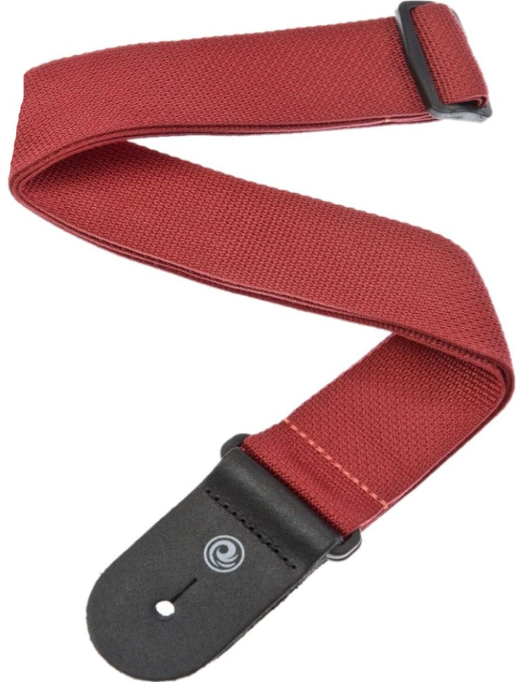 D’addario Pws101 Polypropylene Guitar Strap, Red | Zoso Music Sdn Bhd