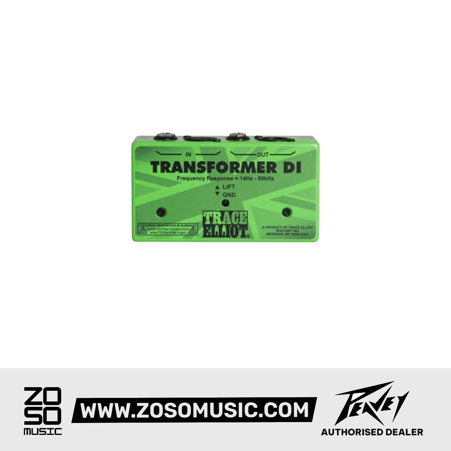 Trace Elliot Transformer DI Pedal |  PEAVEY |  EFFECTS |  Zoso Music