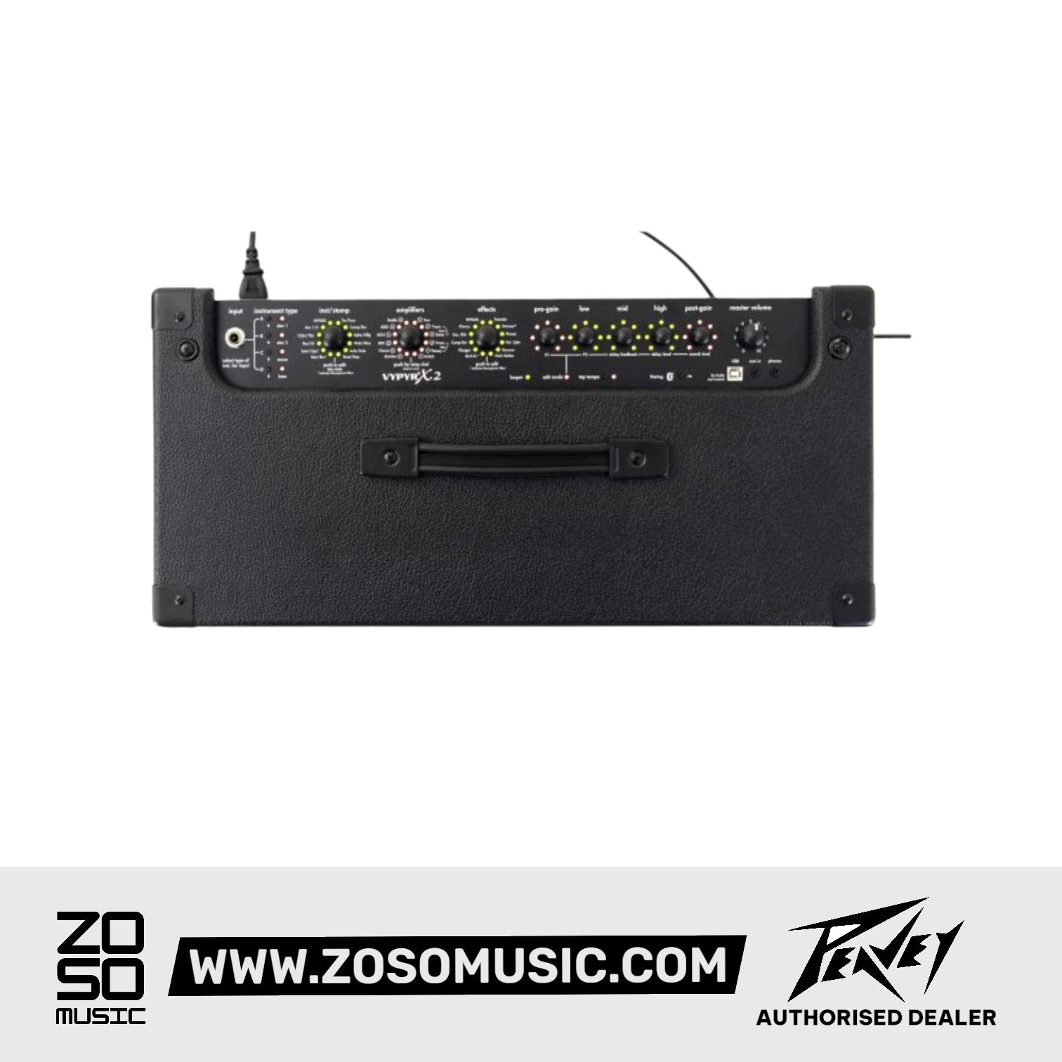 Peavey Vypyr X2 1 x 8-inch 30-watt Modeling Guitar/Bass/Acoustic Combo Amp |  PEAVEY |  AMPLIFIER-ELECTRIC |  Zoso Music