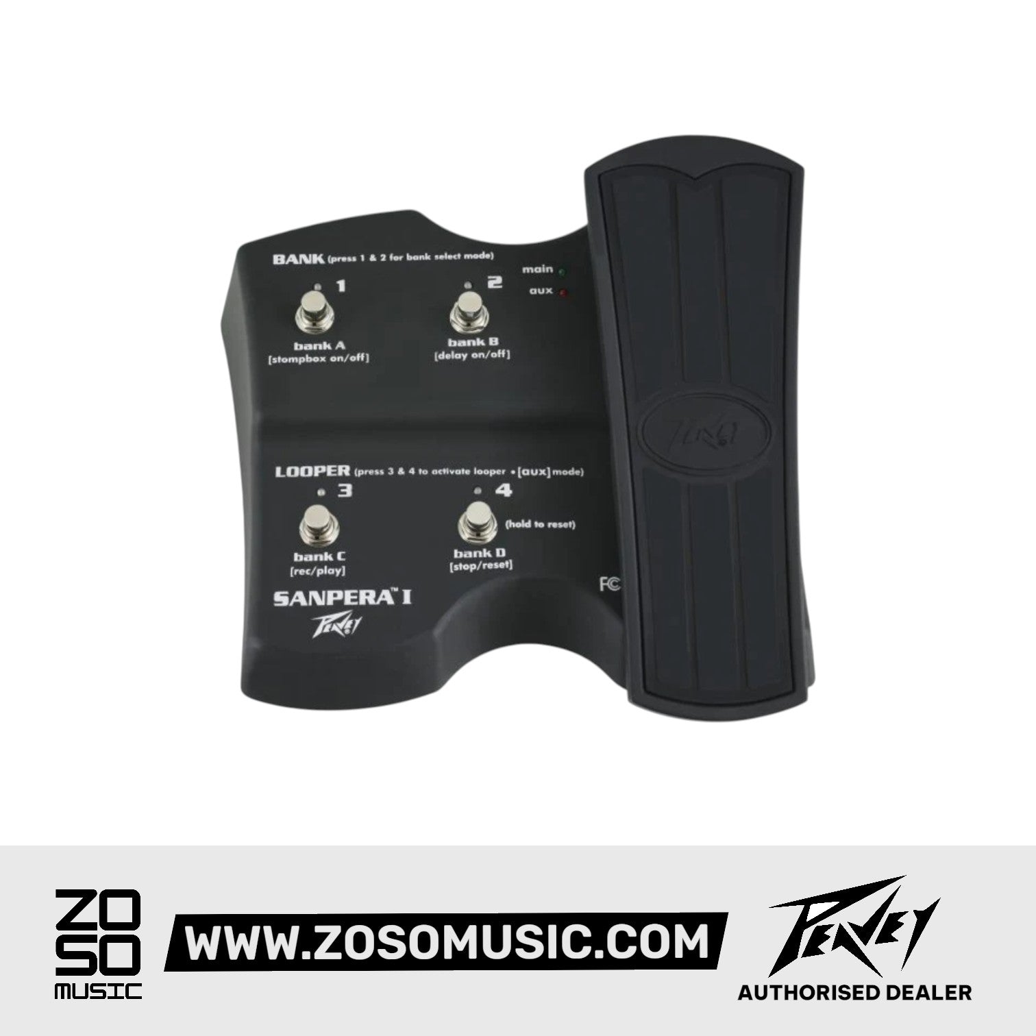 Peavey Sanpera I (Mk II) Vypyr Foot Controller |  PEAVEY |  FOOT CONTROLLER |  Zoso Music