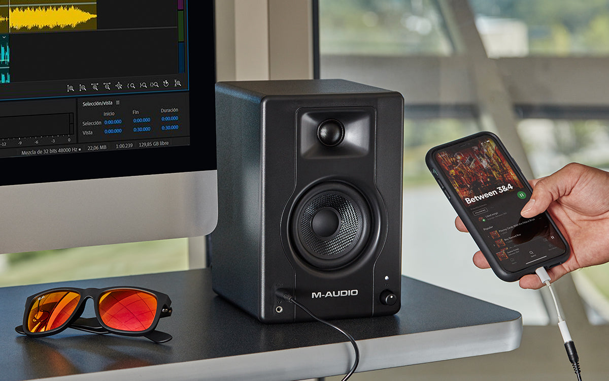 M-Audio BX3 Graphite 3.5-inch Active Studio Monitors - Pair |  M-AUDIO |  STUDIO MONITOR |  Zoso Music