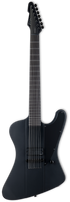 ESP LTD Phoenix-7 Baritone Black Metal Electric Guitar - Black Satin Zoso Music