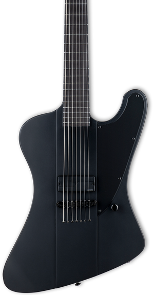 ESP LTD Phoenix-7 Baritone Black Metal Electric Guitar - Black Satin |  LTD |  ELECTRIC GUITAR |  Zoso Music
