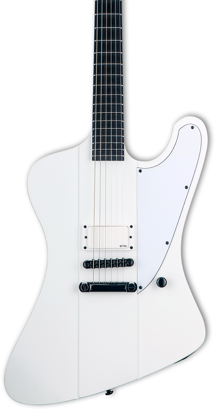 ESP LTD Phoenix Arctic Metal Electric Guitar - Snow White Satin