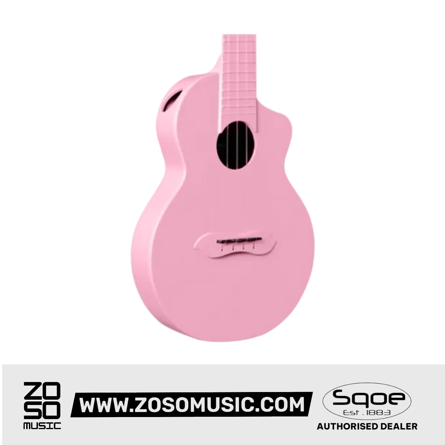 SQOE SQ-U 23 inch Concert Carbon Fiber Body Ukulele