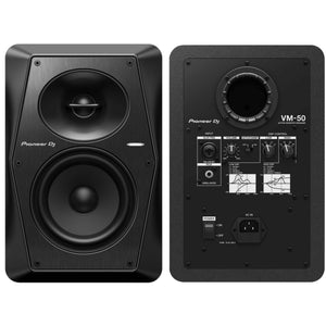 Pioneer DJ VM-50 2-Way Active Studio Monitor, Black - Pair | Zoso Music Sdn Bhd