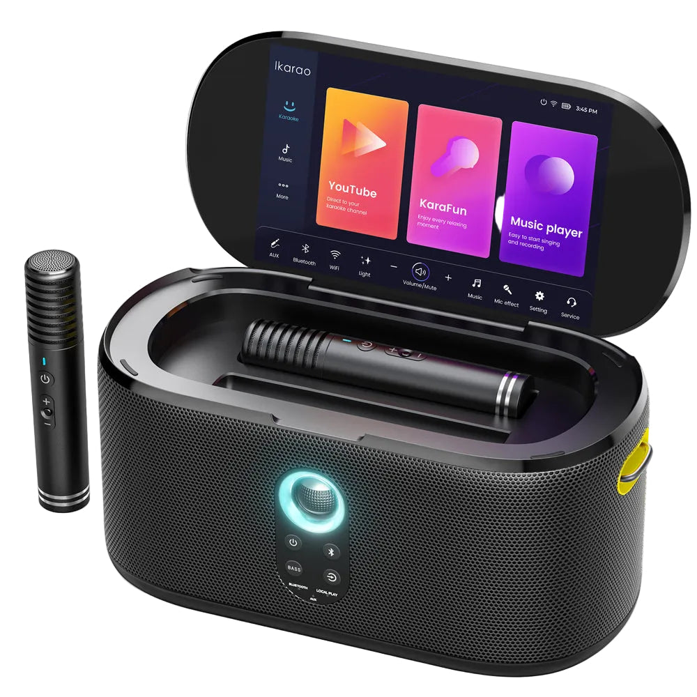 Ikarao Shell S1 Portable Karaoke Machine |  IKARAO |  BLUETOOTH KARAOKE SPEAKER |  Zoso Music