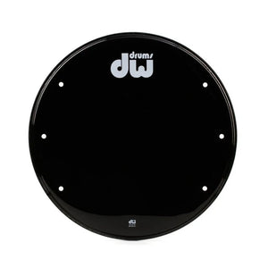 DW 18" Bass Drum Resonant Head with Edge Vents, Gloss Black | Zoso Music Sdn Bhd