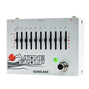 Sonicake QDS-01 Tone Group 10-Band EQ Equalizer Guitar Bass Effects Pedal | Zoso Music Sdn Bhd