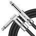 SONICAKE QGC-20 10ft / 3m Braided Guitar Cable (1/4 Right Angle to Straight) - Black | Zoso Music Sdn Bhd