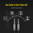 SONICAKE QGC-23 20ft / 6m Braided Guitar Cable (Straight to Straight) - Black