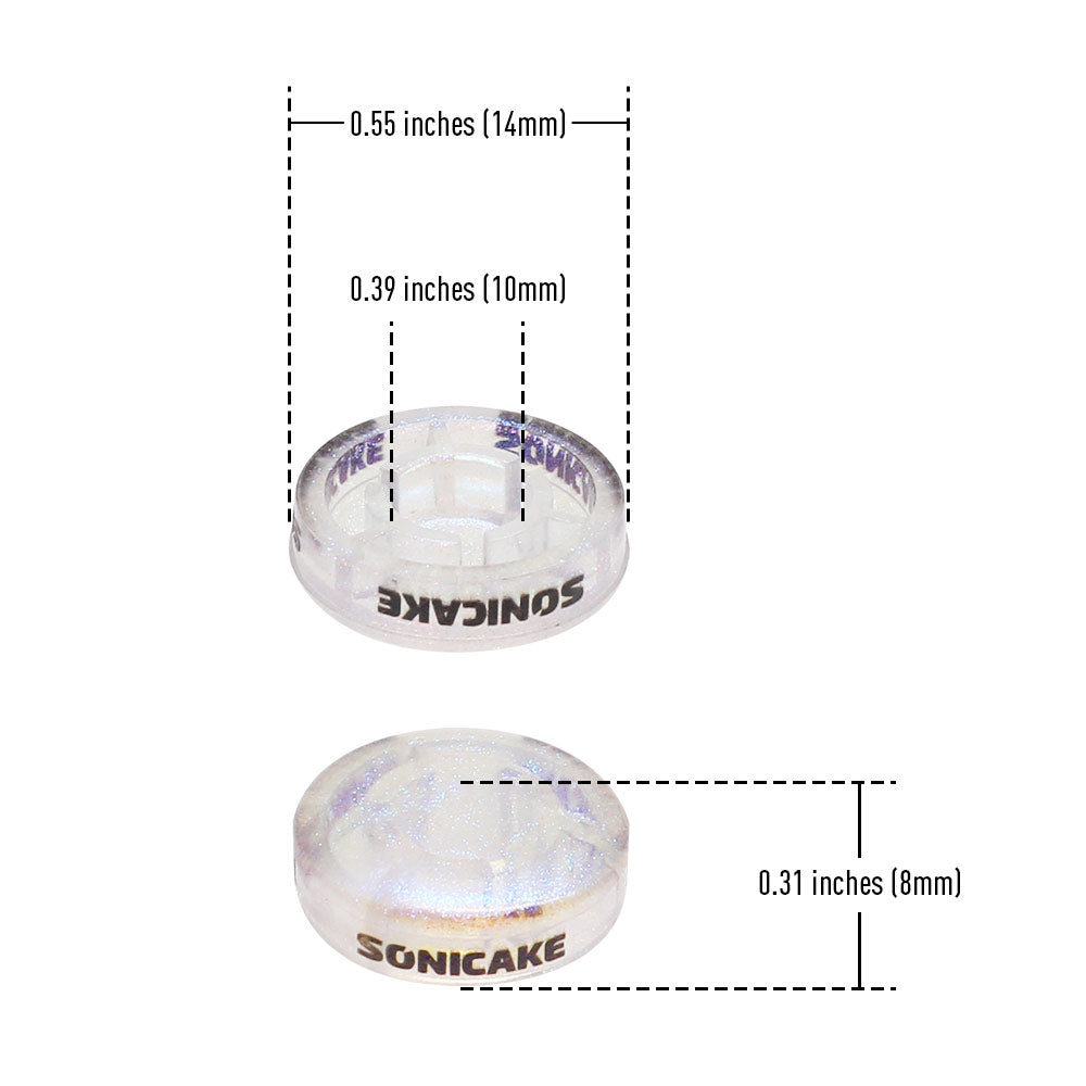 SONICAKE QST-02 Footswitch Toppers Transparent Clear for Guitar Effects Pedal 10mm ( 1PC / 20PCS)