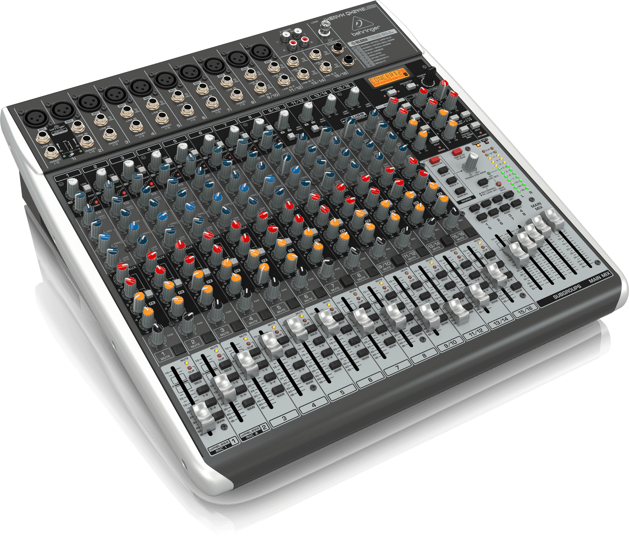 Behringer Xenyx QX2442USB Mixer with USB and Effects (Xenyx-QX2442USB) | BEHRINGER , Zoso Music